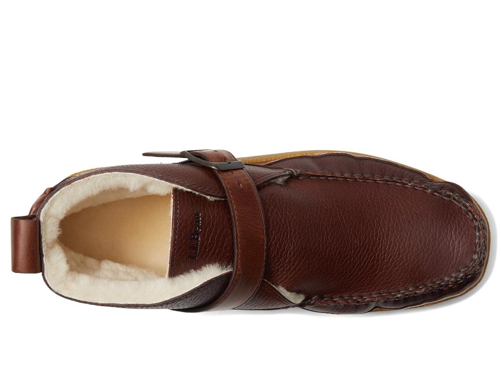 L.L.BEAN Lodge Moc Vibram Shearling Buckle Boots