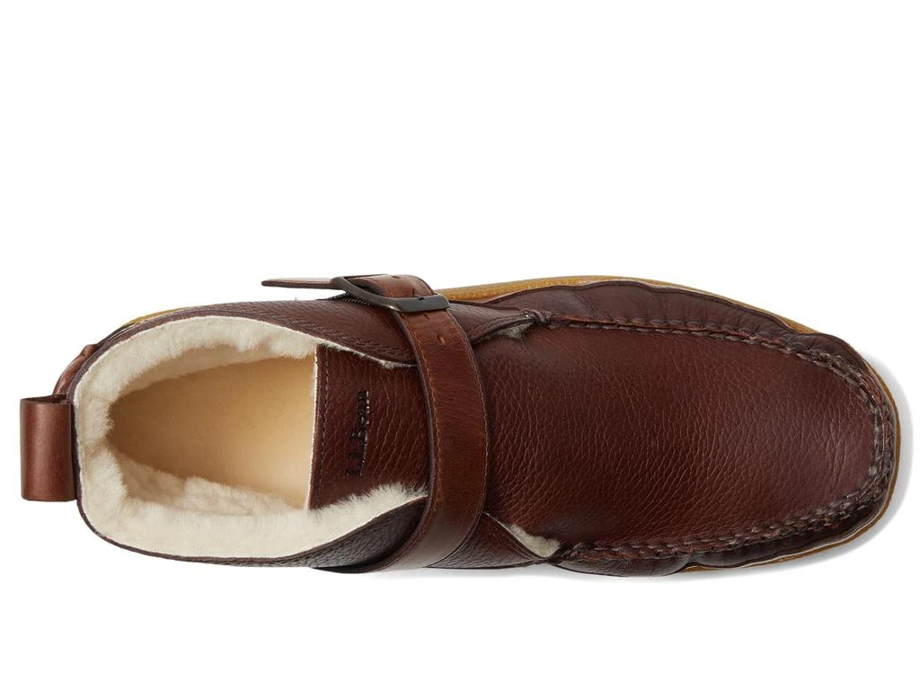 L.L.BEAN Lodge Moc Vibram Shearling Buckle Boots 2