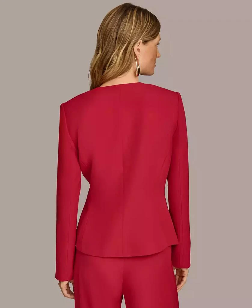 Donna Karan Women's Asymmetrical Zip Front Blazer 2