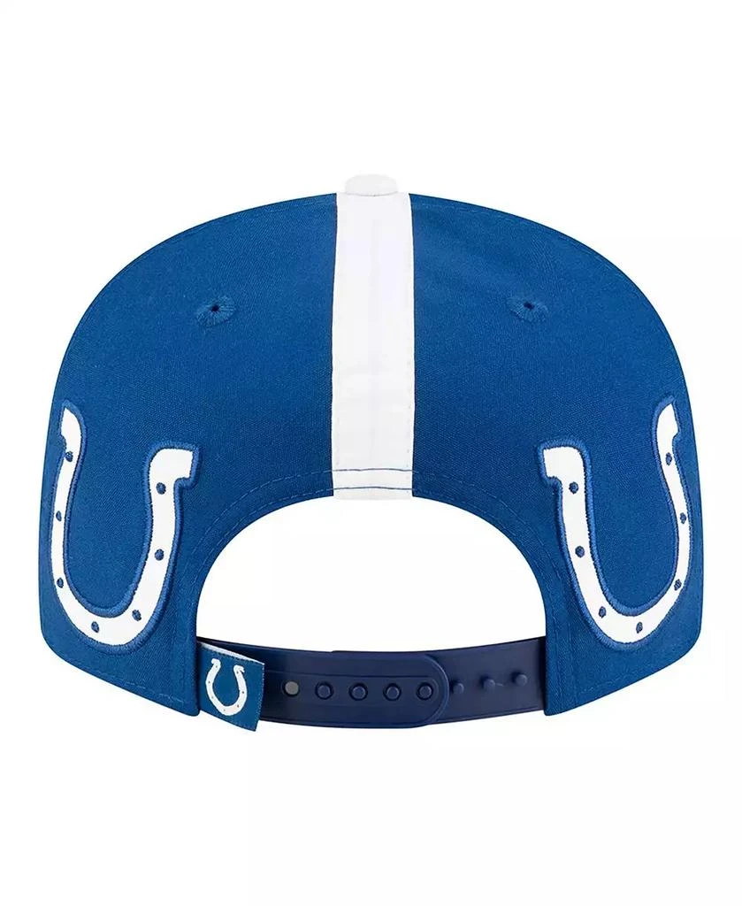 New Era Men's Royal Indianapolis Colts Throwback Helmet 9FIFTY Snapback Hat 4