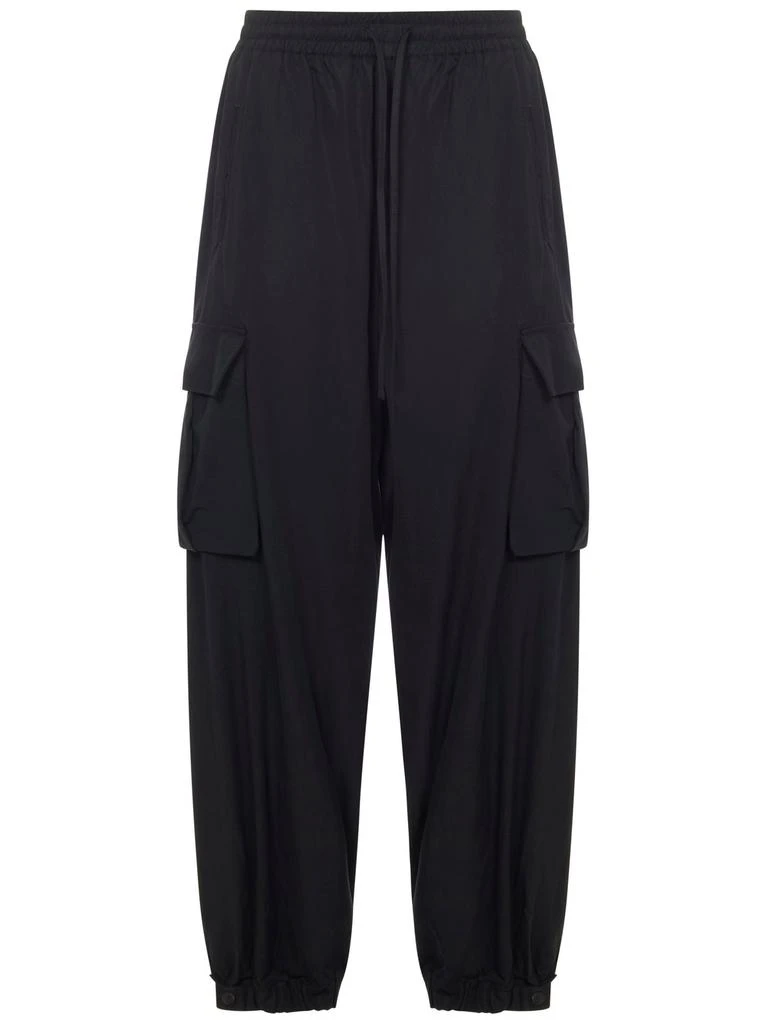 Y-3 Y-3 Drawstring Wide-Leg Trousers 1