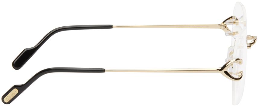 Cartier Gold Rimless Glasses