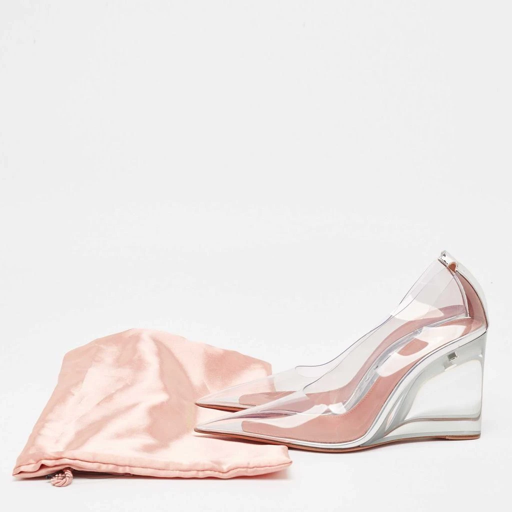 Amina Muaddi Amina Muaddi Transparent PVC Ane Wedge Pumps Size 38.5 9