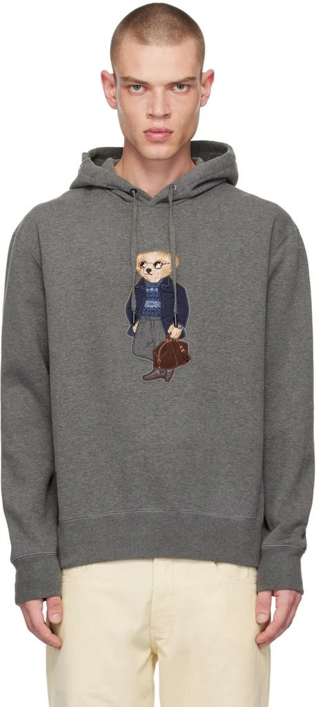 Ralph Lauren Gray Polo Bear Hoodie 1