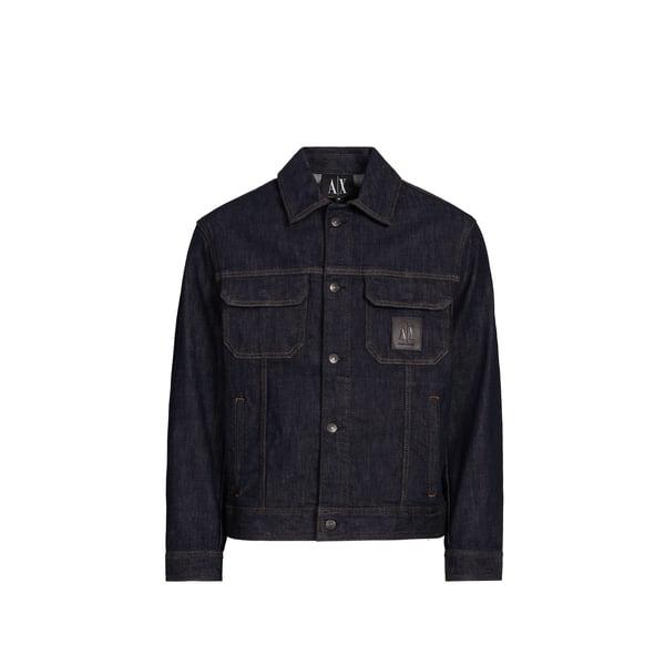 Armani Exchange Straight-cut denim jacket - Jackets - BeyondStyle