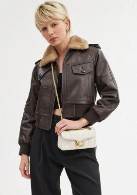 Coach Quilted Tabby Shoulder Bag 20 With Chain 6