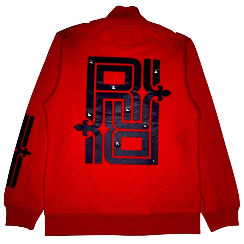 Rock Revival Men's Zip-Up Jacket In Red 2