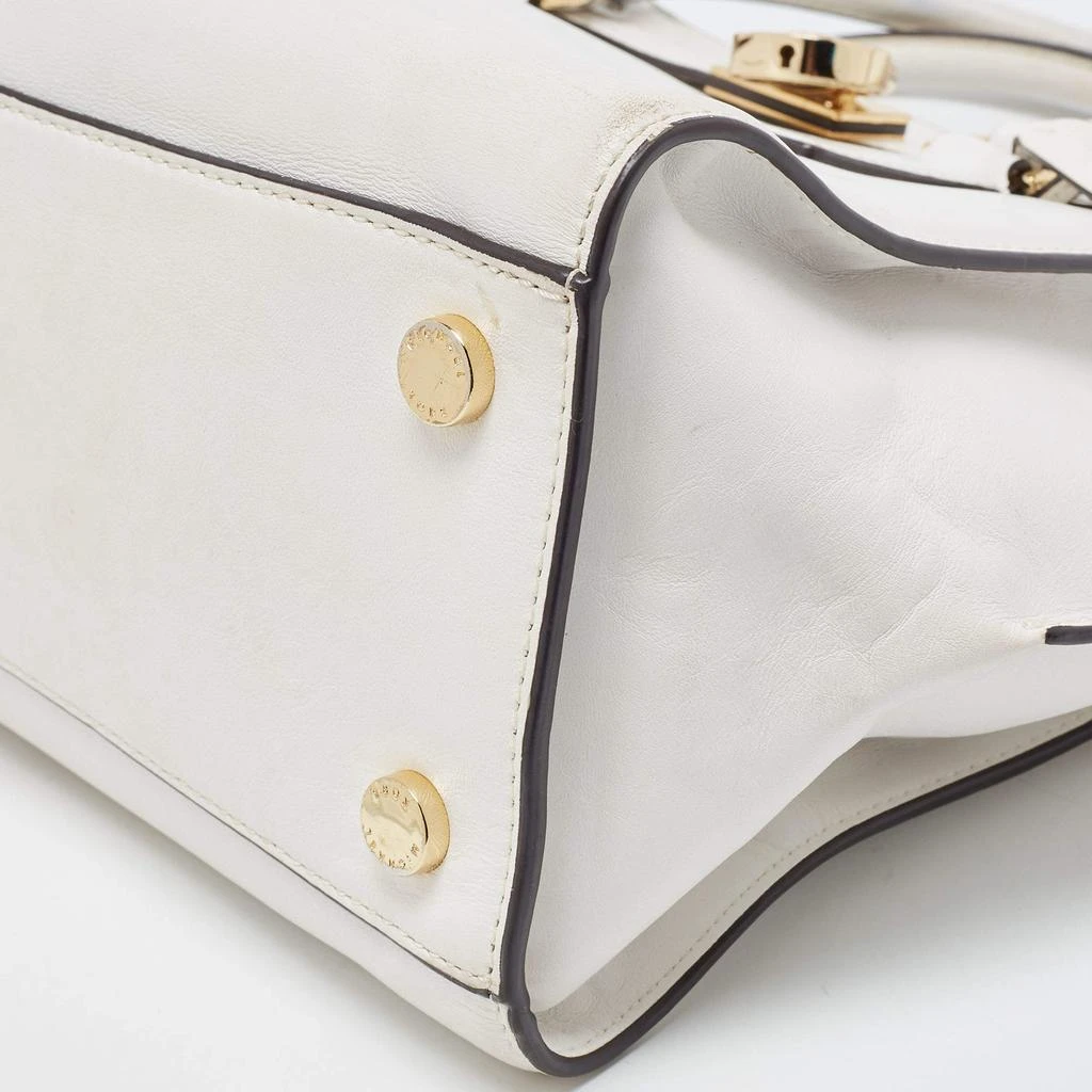 Michael Kors MICHAEL Michael Kors White Leather Hamilton East West Tote 25