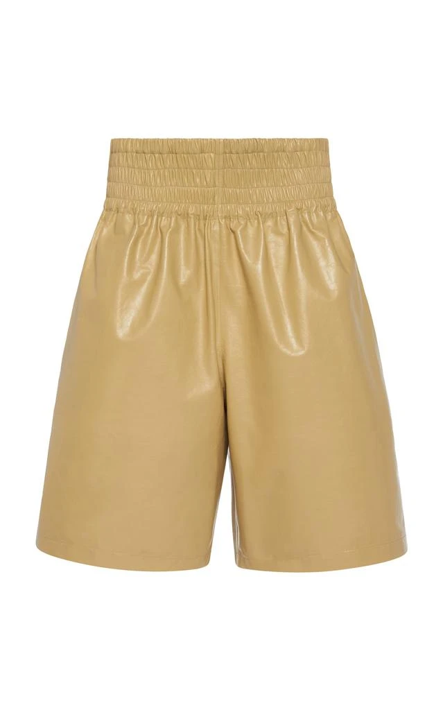 Bottega Veneta Bottega Veneta - Leather Shorts - Yellow - IT 36 - Moda Operandi 1