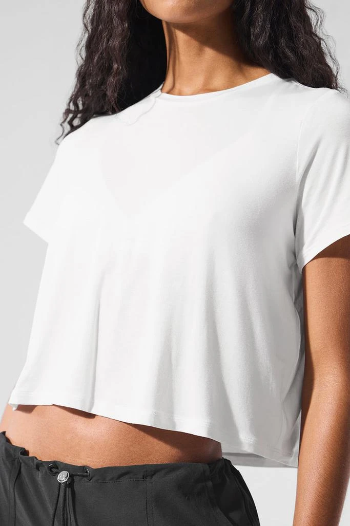 Alo Cropped All Day Short Sleeve - Black 4