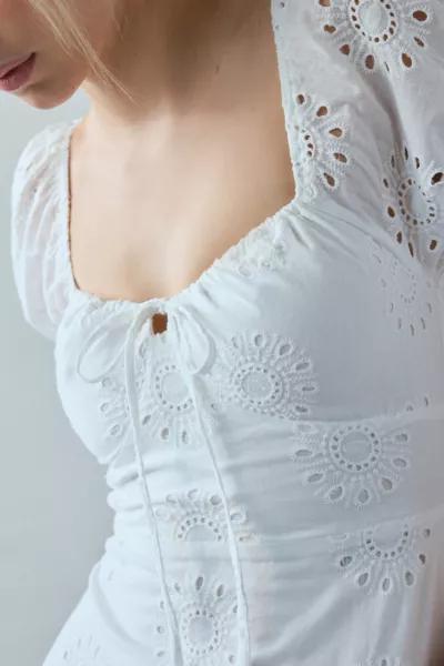 Kiss The Sky Kiss The Sky Xena Eyelet Lace Drop Waist Romper