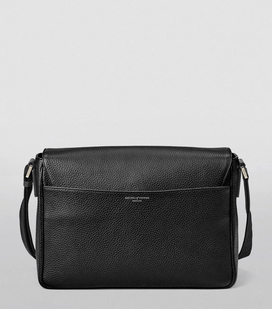 Aspinal of London Leather Reporter Messenger Bag 5