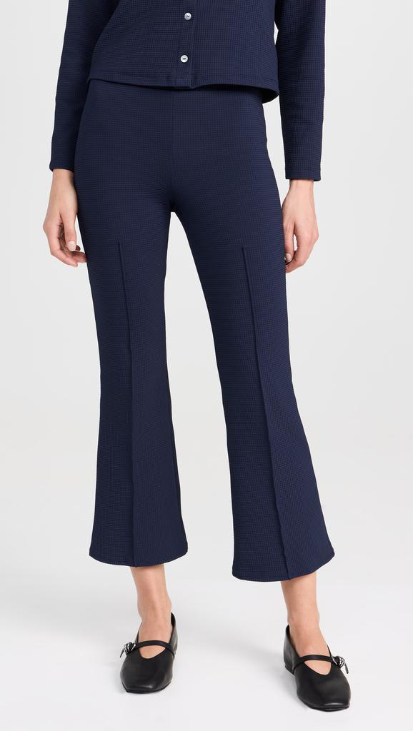 DONNI The Box Weave Stretch Kick Flare Pants