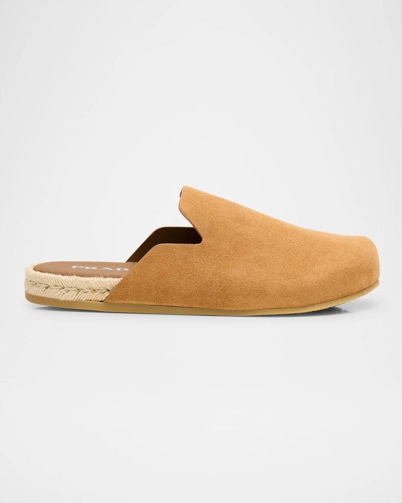 Prada Men's Espadrillas Suede Espadrille Mules 1