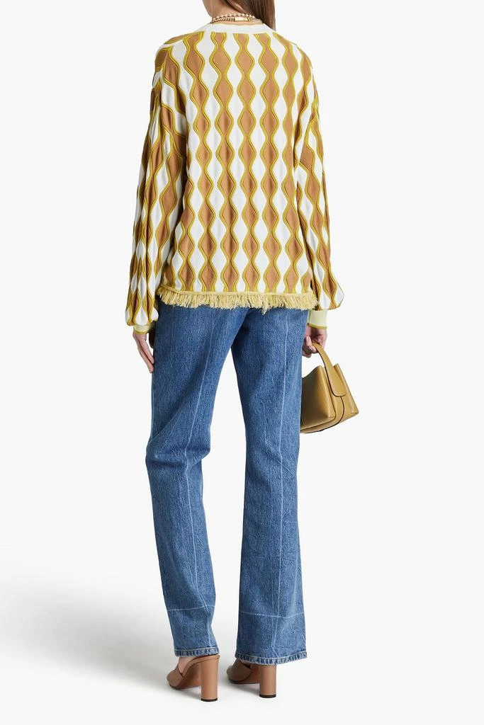 Diane von Furstenberg Lyn intarsia-knit cardigan 3