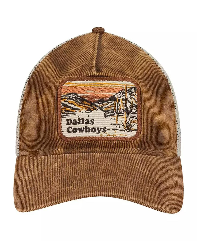 New Era Men's Brown Dallas Cowboys Vintage Landscape 9TWENTY A-Frame Adjustable Hat 2