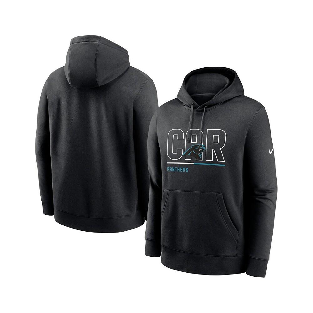 Nike Men's Black Carolina Panthers City Code Club Fleece Pullover Hoodie