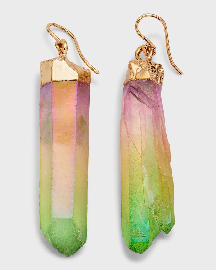 Devon Leigh Rainbow and Gold Foil Earrings