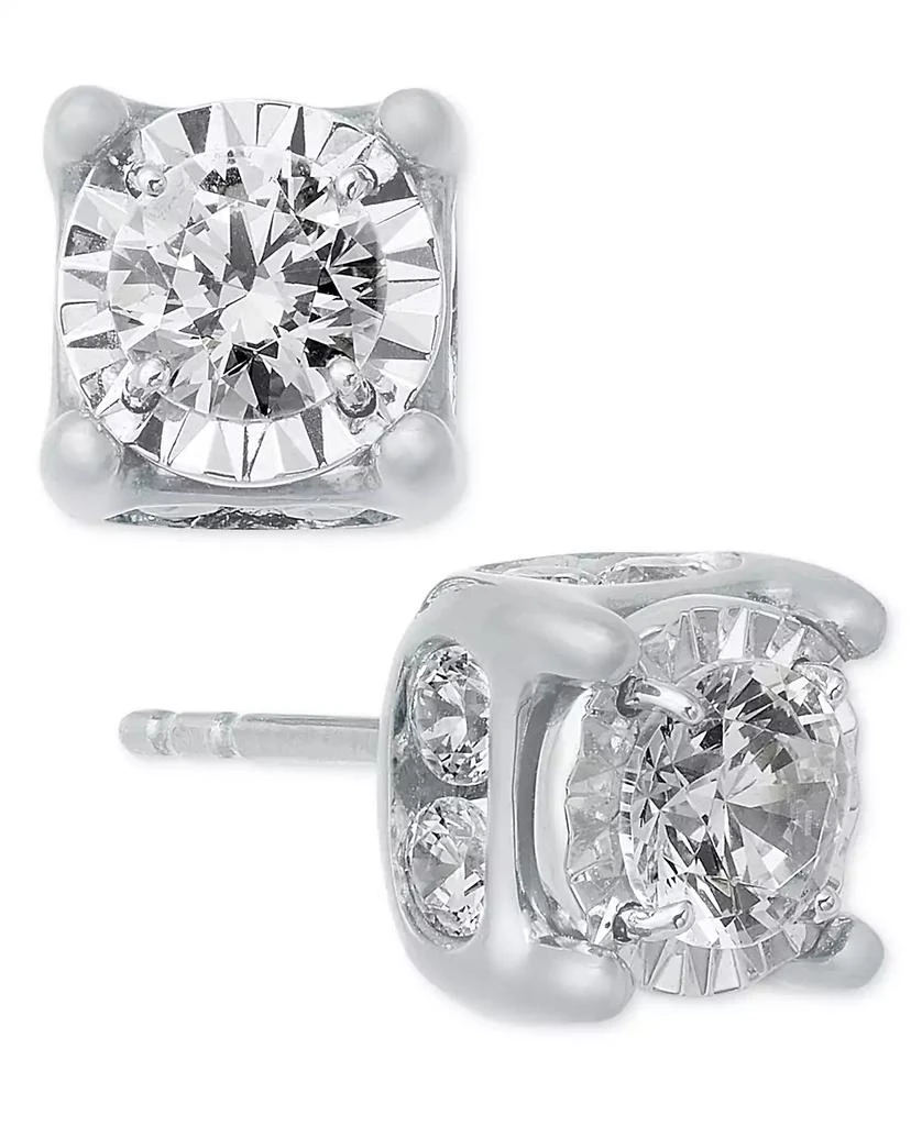 TruMiracle TruMiracle™ Diamond Stud Earrings (2 ct. t.w.) in 14k White, Yellow or Rose Gold 4