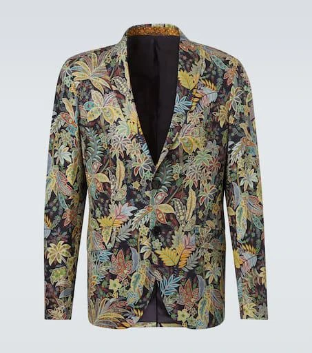 ETRO Roma printed wool-blend blazer 1