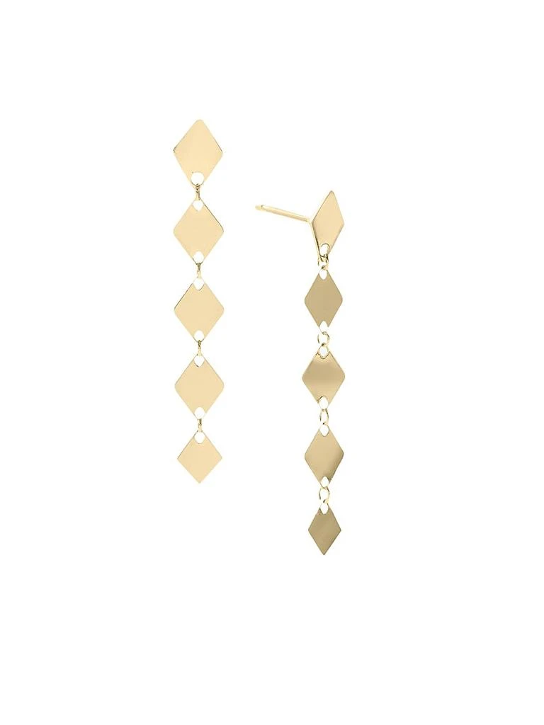 LANA 14K Yellow Gold Kite Chain Drop Earrings 1