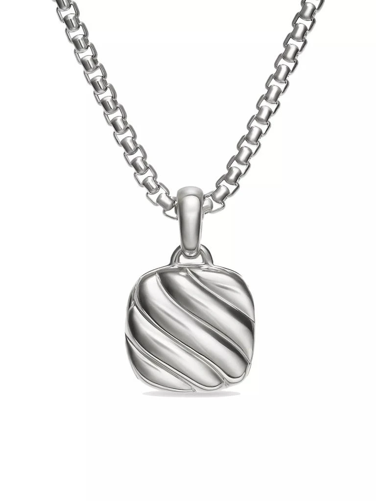 David Yurman Sculpted Cable Square Locket in Sterling Silver 1