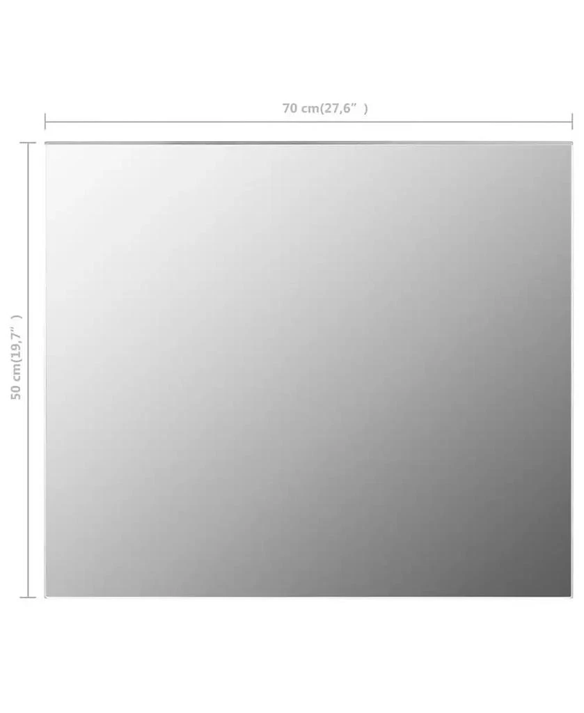 vidaXL Frameless Mirror 27.6"x19.7" Glass 2