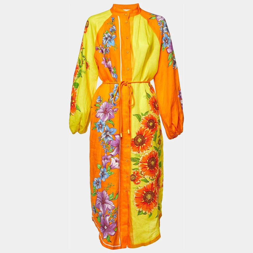 Shop Alemais Multicolor Floral Print Linen Shirt Dress M on Sale at  BeyondStyle  Get 49% Off Alemais Multicolor Floral Print Linen Shirt Dress  M with Limited-Time Flash Deals, Exclusive Discounts, and