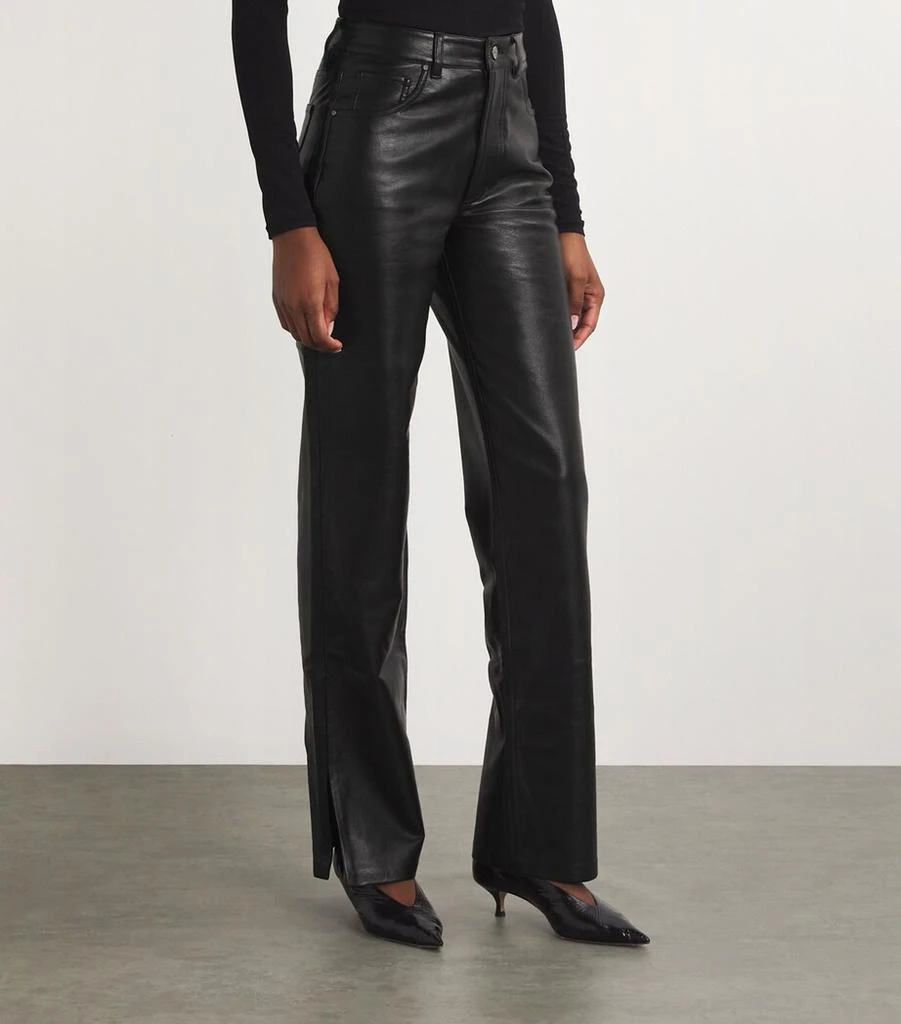 ANINE BING Leather Roy Trousers 3