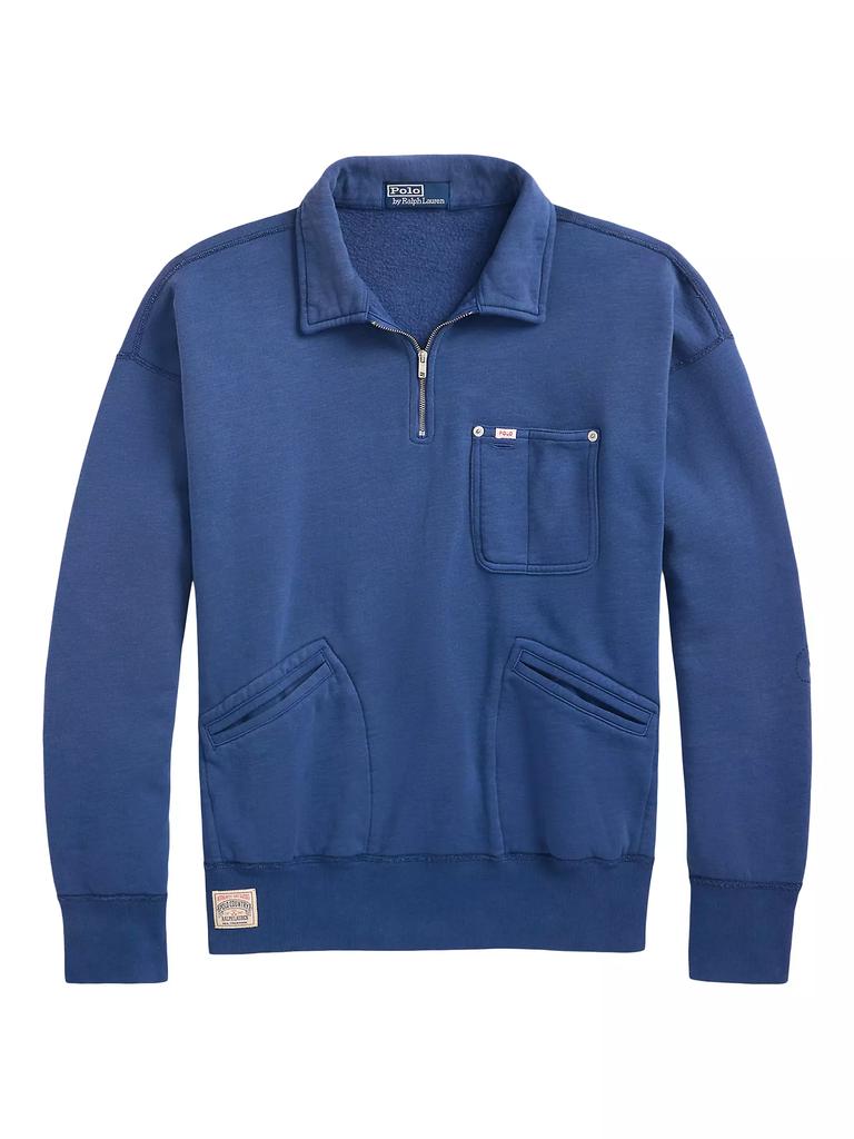 Ralph Lauren Vintage Fit Fleece Half-Zip Collared Sweatshirt