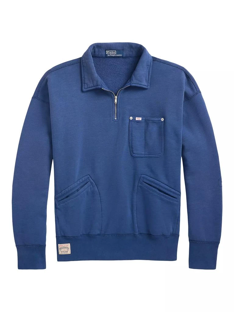 Ralph Lauren Vintage Fit Fleece Half-Zip Collared Sweatshirt 1
