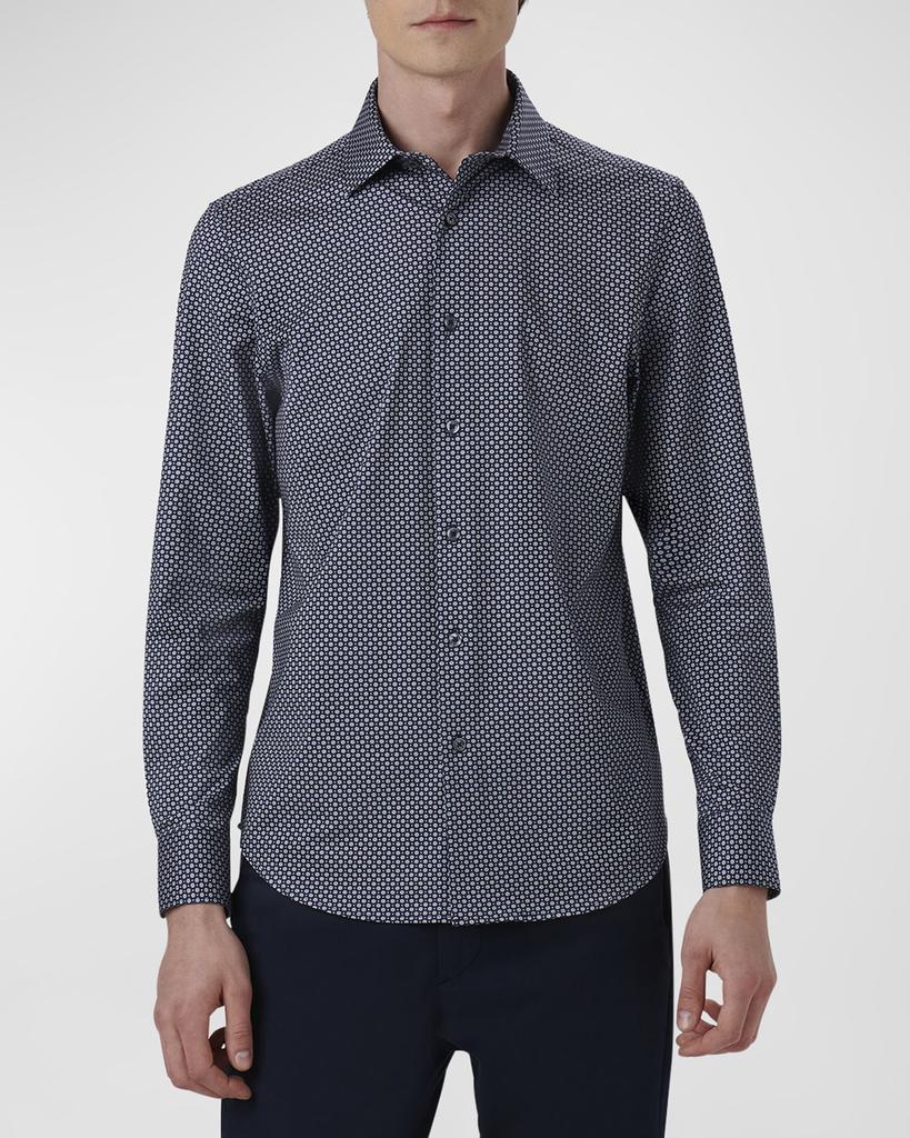 Bugatchi Men's James Ooohcotton Micro-Geometric Sport Shirt