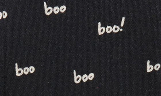L'ovedbaby Halloween Boo Print Fitted One-Piece Organic Cotton Footie Pajamas 5