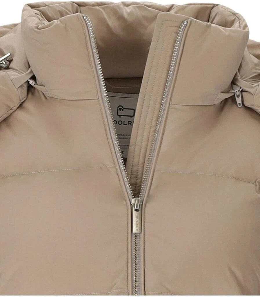Woolrich WOOLRICH  ALSEA TAUPE SHORT HOODED DOWN JACKET 5