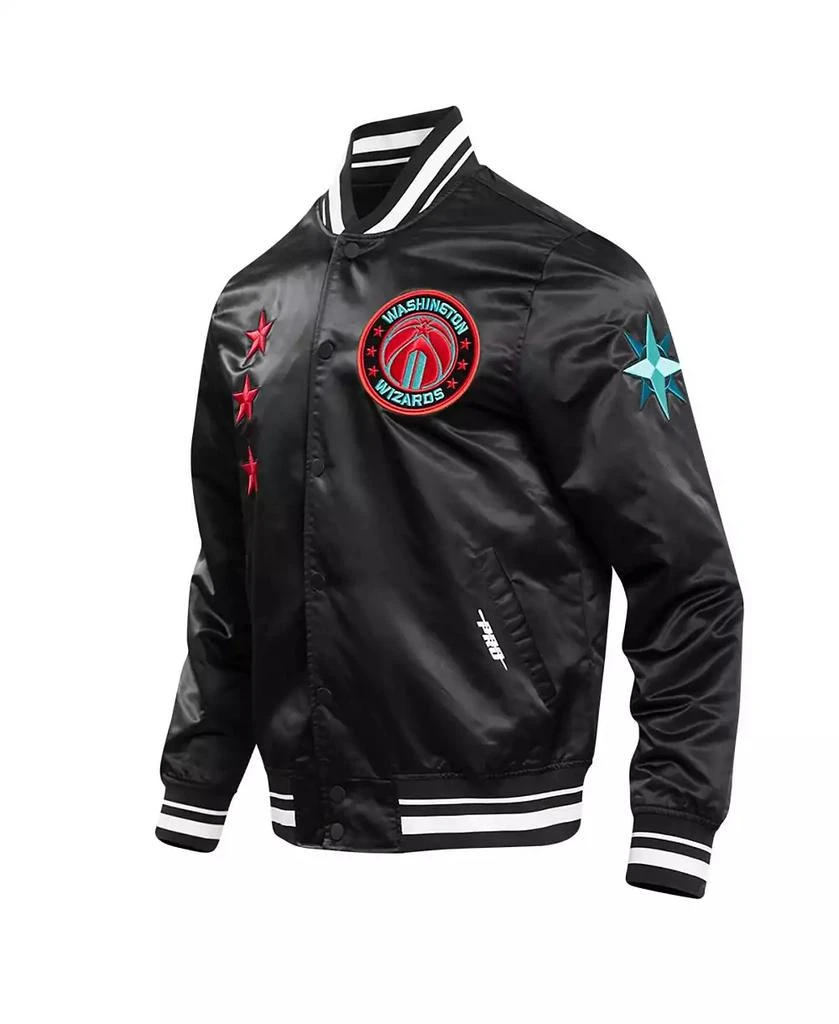 Pro Standard Men's Black Washington Wizards 2023/24 City Edition Satin Full-Snap Jacket 2