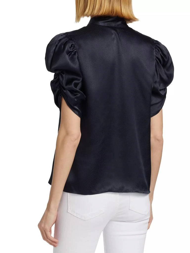 FRAME Puff-Sleeve Silk Blouse 5