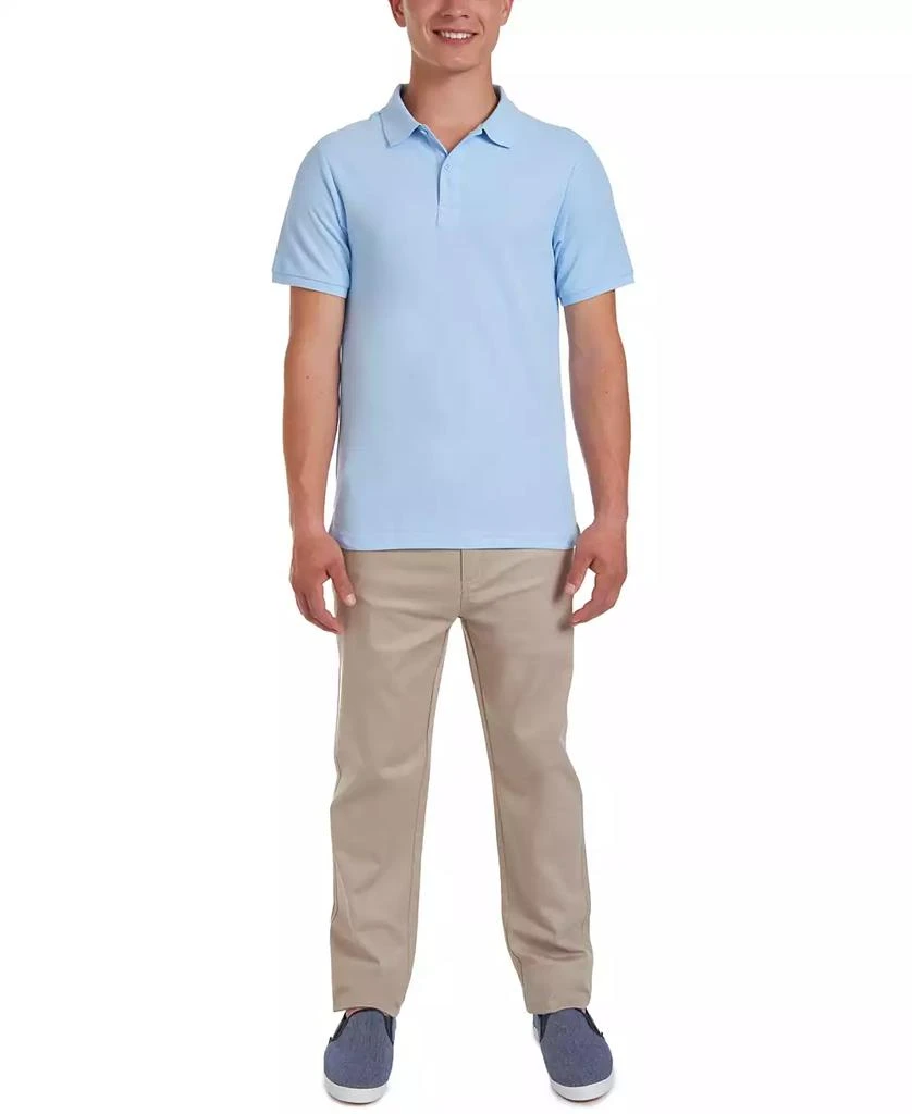 Nautica Young Men Uniform Short Sleeve Double Pique Polo 3