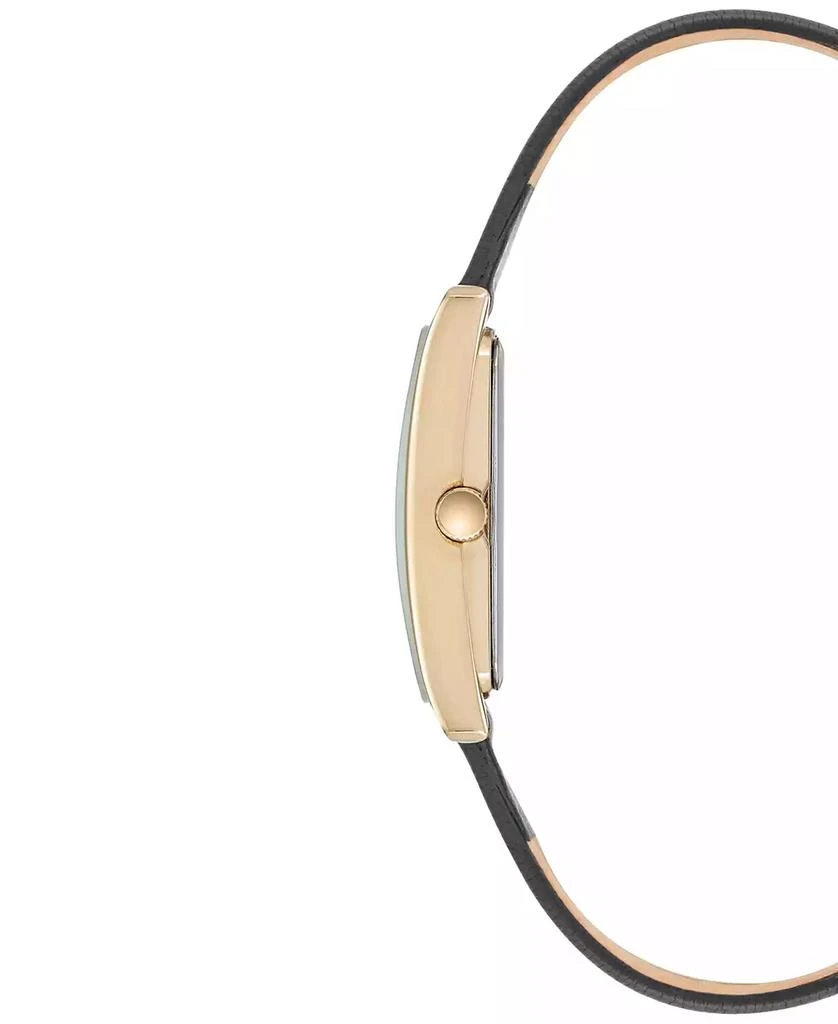 Anne Klein Women's Black Leather Strap Watch 28x35mm AK-2706CHBK 2