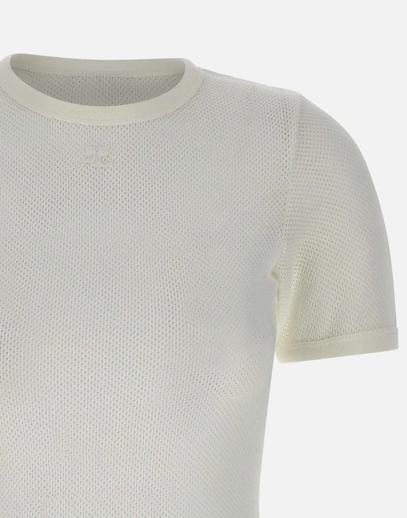courreges "Signature contrast t-shirt" 5