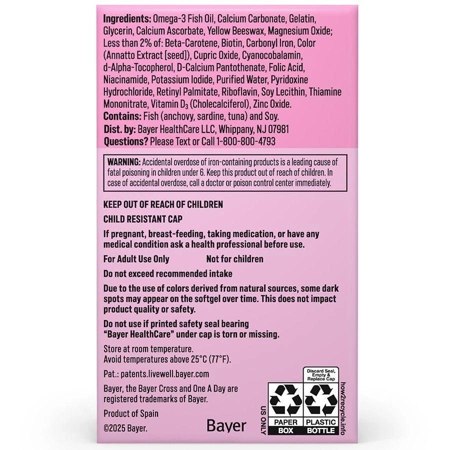 One A Day Women
s Prenatal Multi-Vitamin Soft-Gels with Folic Acid 2