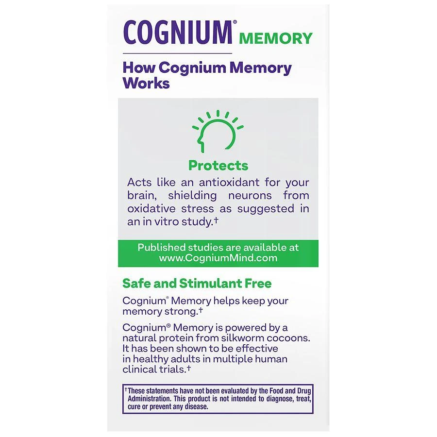 Natrol Cognium Memory 100 mg Tablets 9