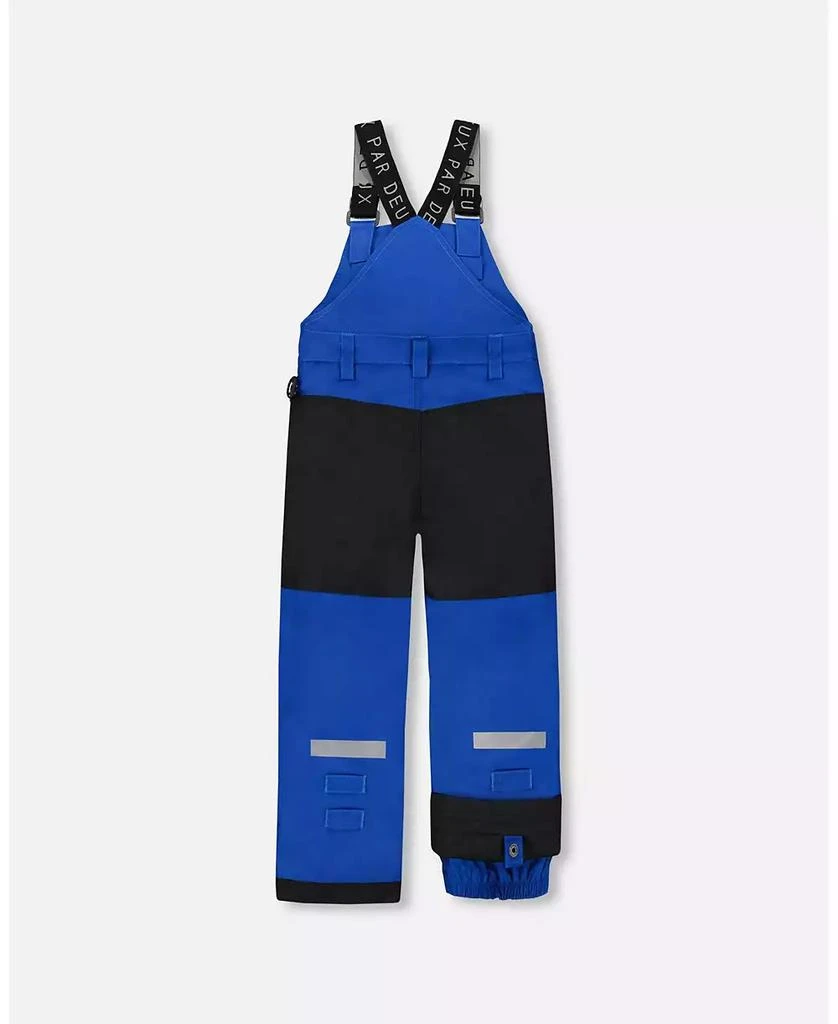 Deux par Deux Big Boys Solid Play Overall Snow Bib Blue 3