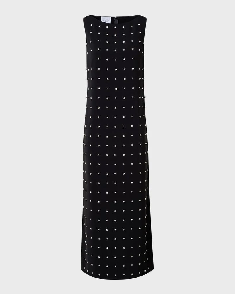 Akris Lasercut Crepe Tunic Dress with Crystal Studded Embellishment 1