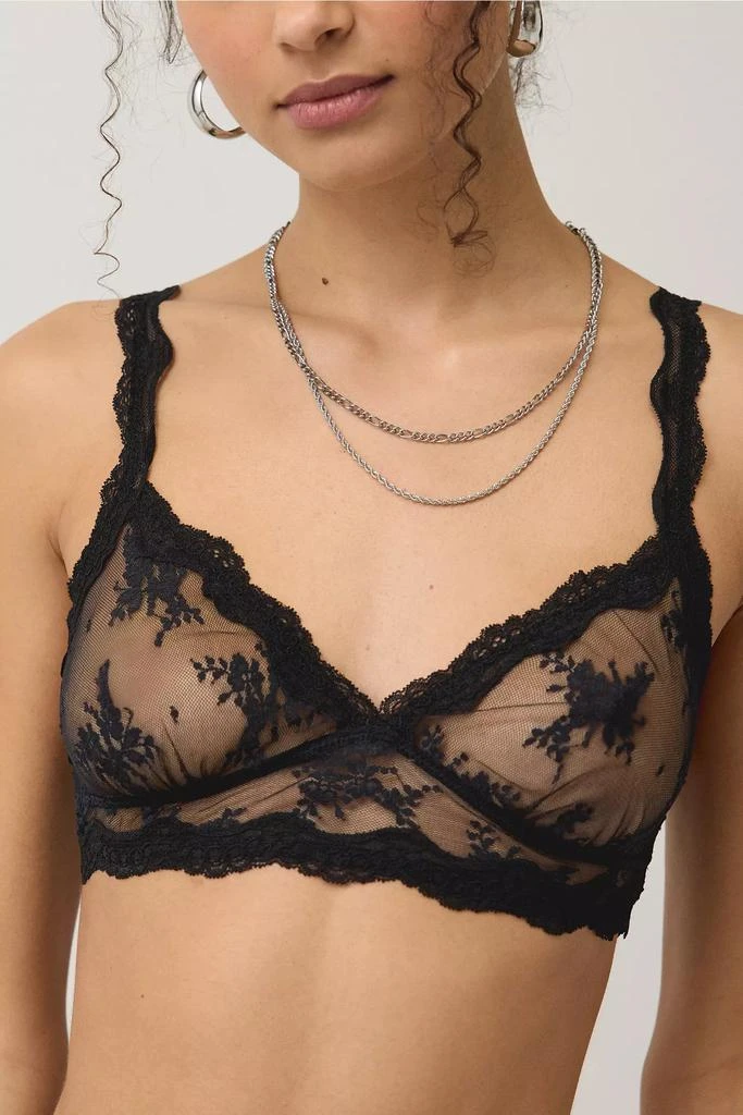 Out From Under Out From Under Firecracker Sheer Lace Triangle Bralette 3