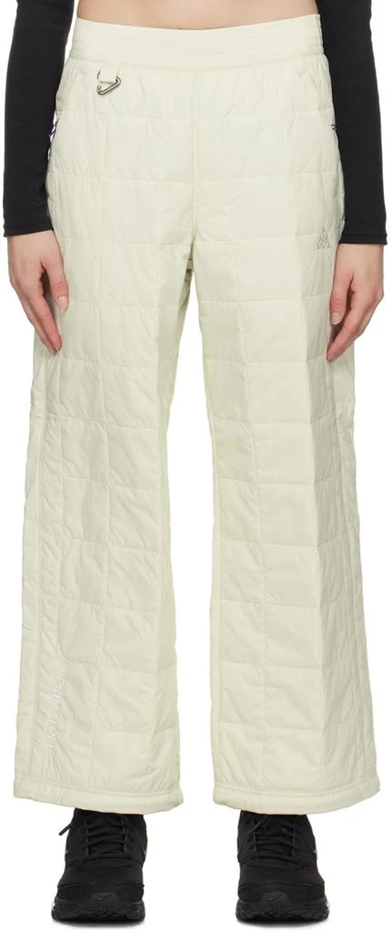 NIKE Off-White Quilted Trousers 1