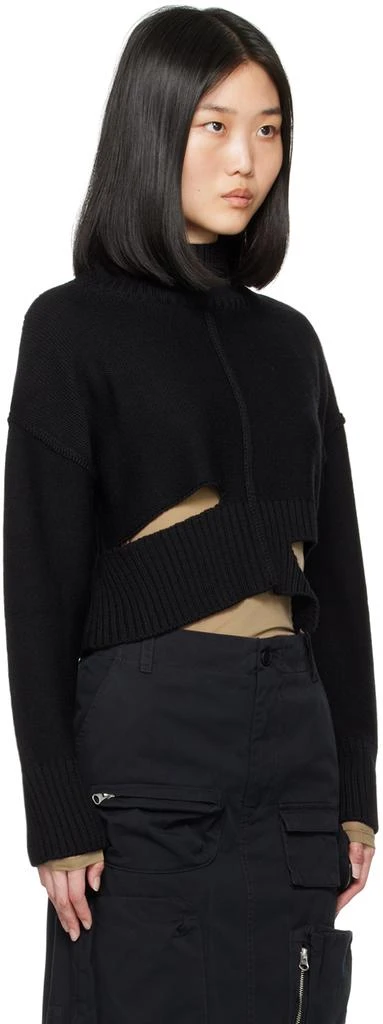 MM6 Black Distressed Sweater 2