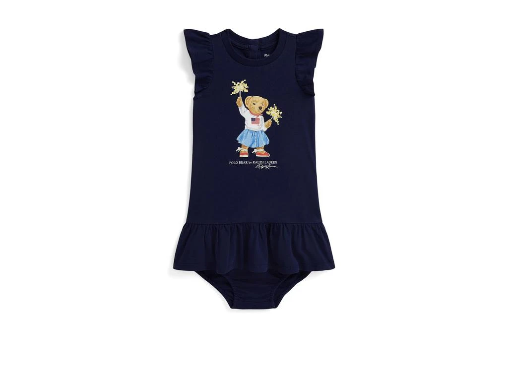 Ralph Lauren Polo Bear Cotton Jersey Dress 
Bloomer (Infant)
