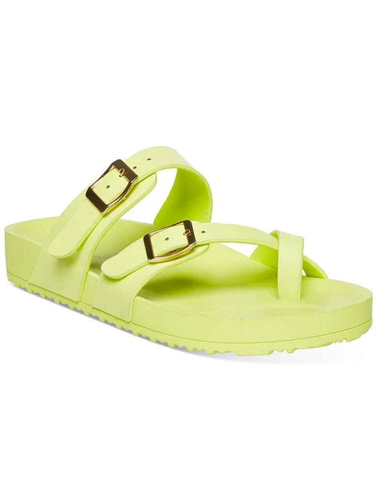 Madden Girl Twila Womens Footbed Slip-On Slide Sandals 1