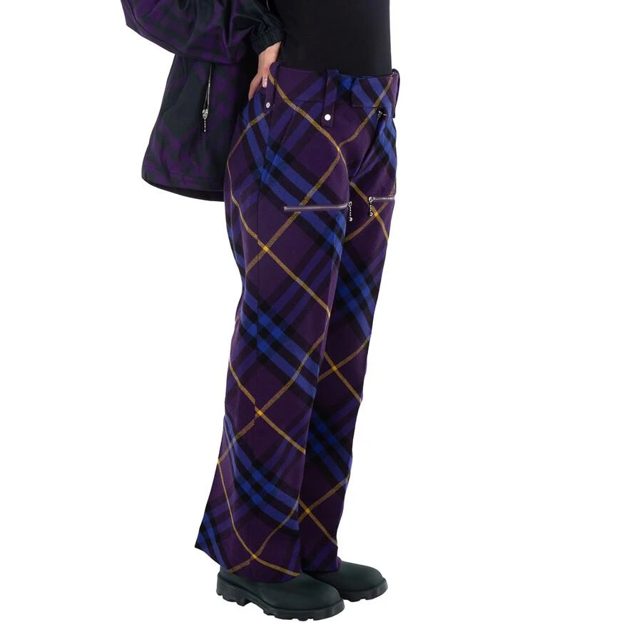 Burberry Ribbon Check Tailored Wool Trousers 2