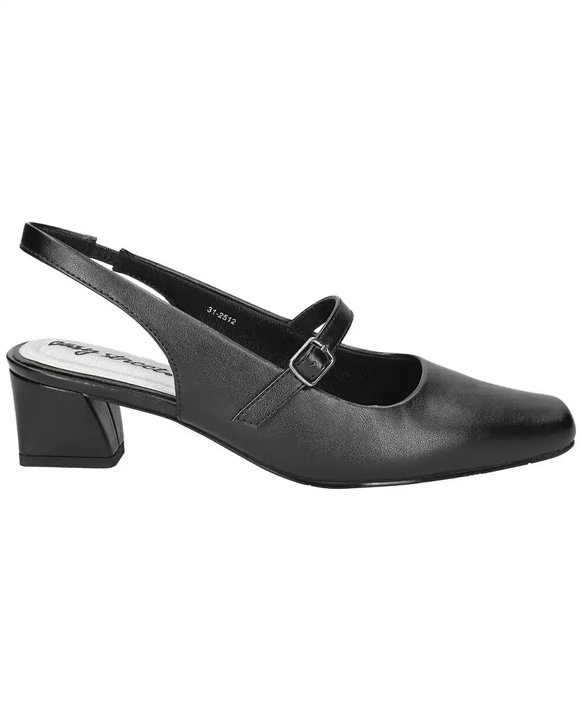 Easy Street Women's Cameo Square Toe Slingback Pumps 2